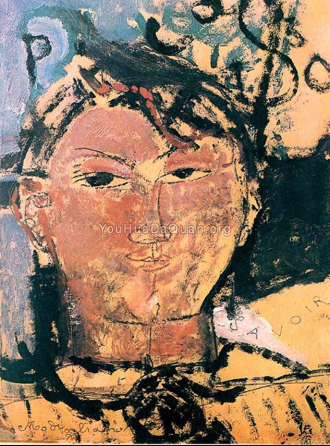 Portrait of Picasso - 阿米地奥·莫迪里阿尼